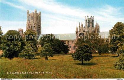 Ely East Cambridgeshire Ely Cathedral from Dean's Park