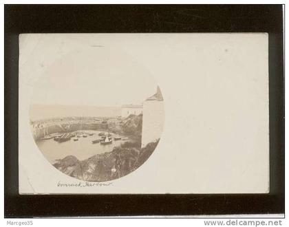 carte photo photo card   isle of man , boverack harbour , ile de man