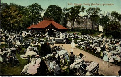 Grande Bretagne Great BRitain CPA Tea houses Gardens Harrogate