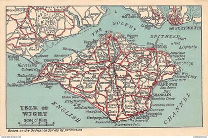England - Isle of Wight - ISLE OF WIGHT Based on the Ordnance Survey by permission