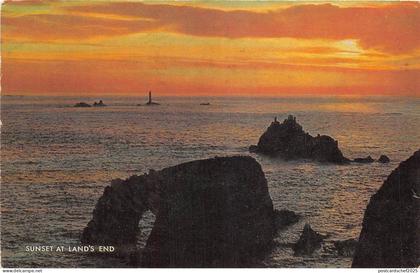 US72 UK England sunset at Land's end 1987