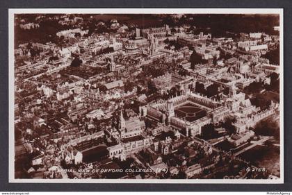 Vintage Postcard England Oxford Aerial View Oxford Colleges