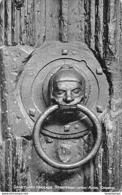 England Sanctuary Knocker Stratford-Upon-Avon Church vintage postcard