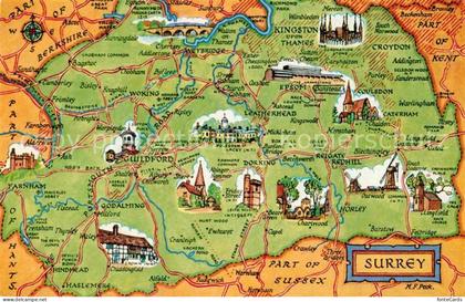 Surrey Landkarte