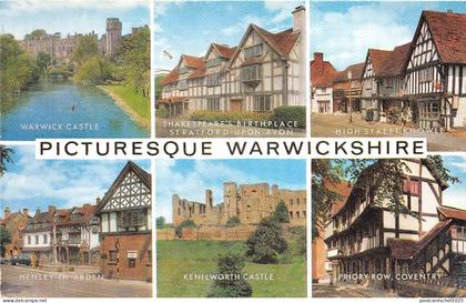 B89063 picturesque warwickshire    uk 14x9cm