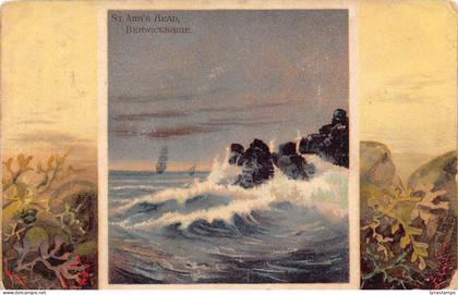 B247 Scotland 1908 St Abb's Head Berwickshire Passepartout postcard