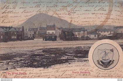 W2-  THE WEST BEACH -  NORTH  BERWICK - EN 1905 - ( 2 SCANS )