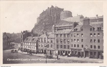 SCOTLAND - Edinburgh - Castle from Grassmarket