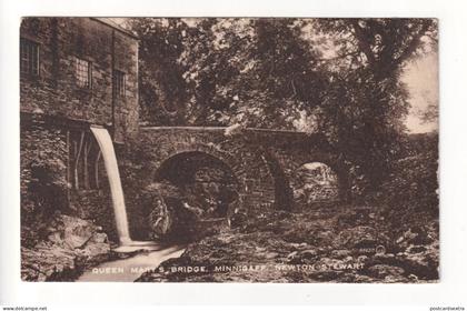 Minnigaff, Newton Stewart - Queen Mary's Bridge - 1927 Wigtownshire postcard