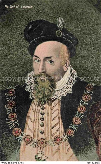 Leicester  UK The Earl of Leicester Painting Kuenstlerkarte