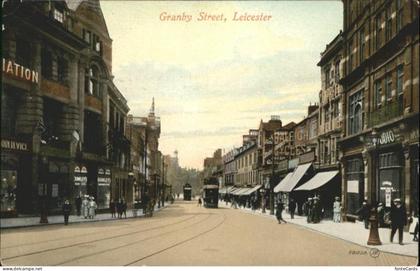 Leicester United Kingdom Granby Street Strassenbahn