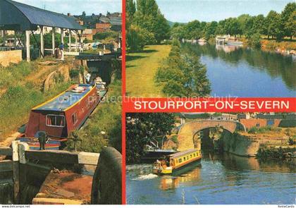 Stourport on Severn UK Narrow Locks River Severn Canal Entrance