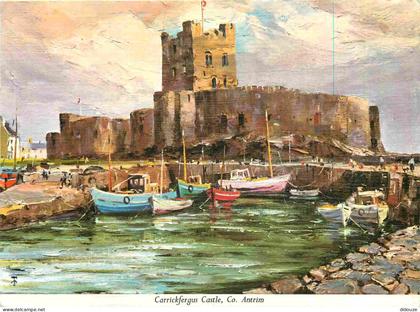 Carte Postale - Irlande du Nord - Antrim - Carrickfergus Castle - Art Peinture - Northern Ireland - Irlanda del Norte -