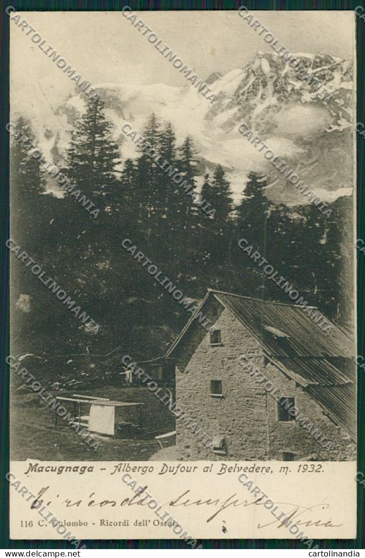 Verbania Macugnaga cartolina QQ5449