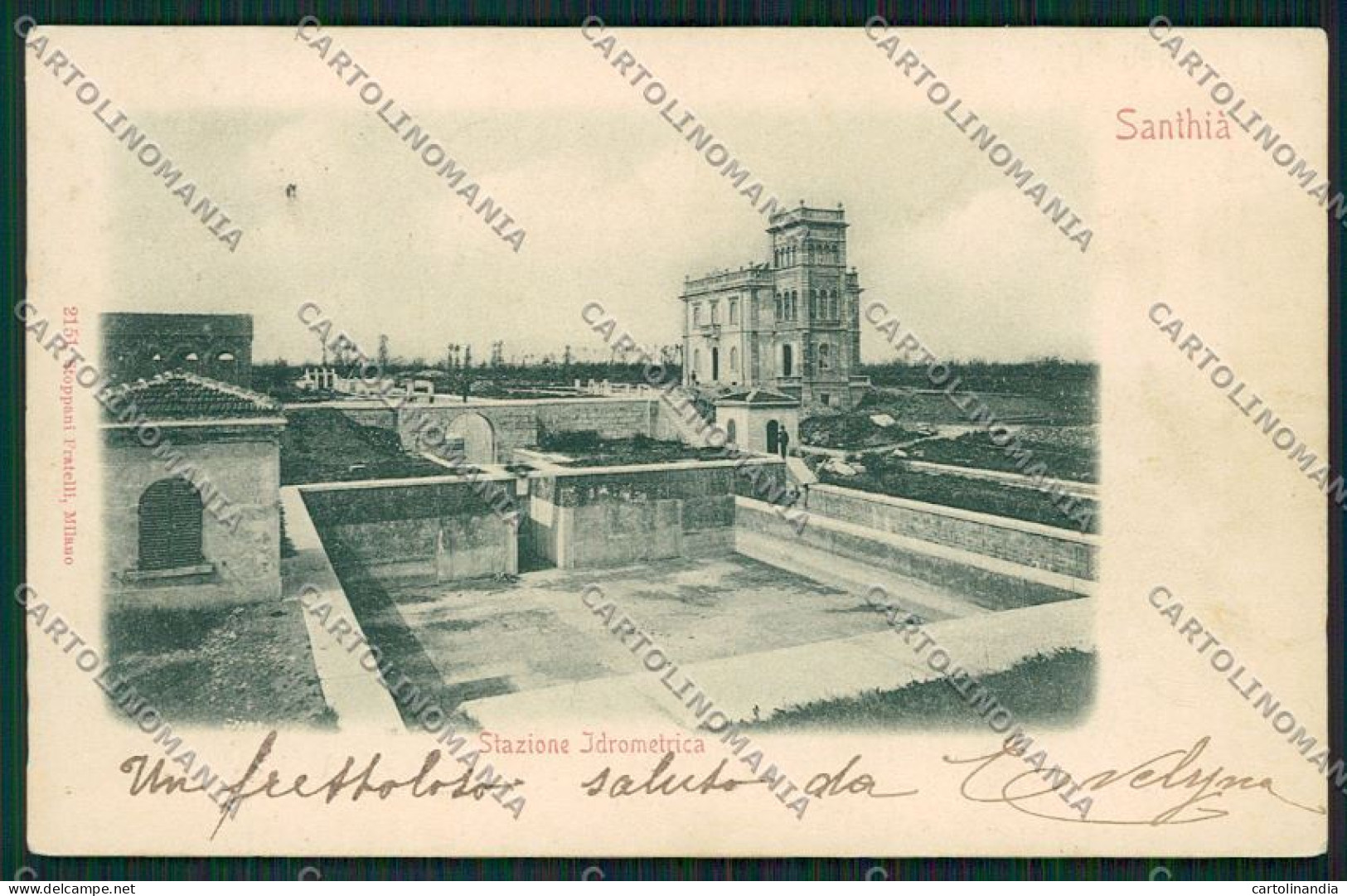 Vercelli Santhià cartolina QK5033