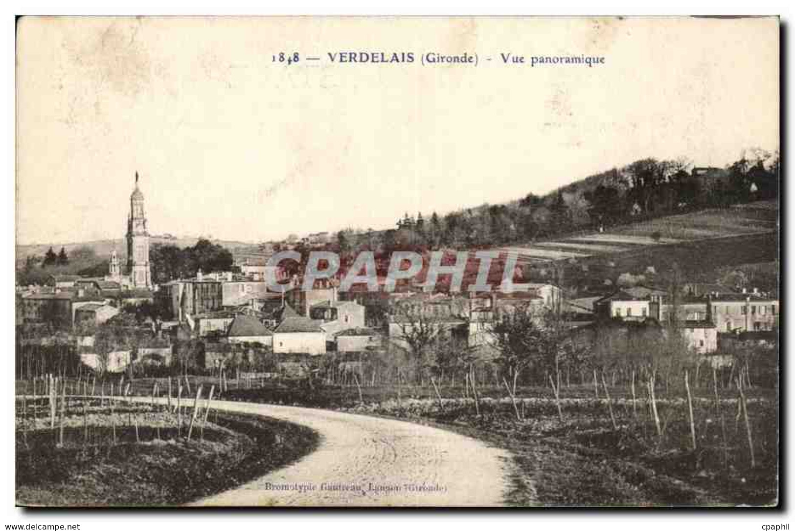 Verdelais CPA Vue panoramique