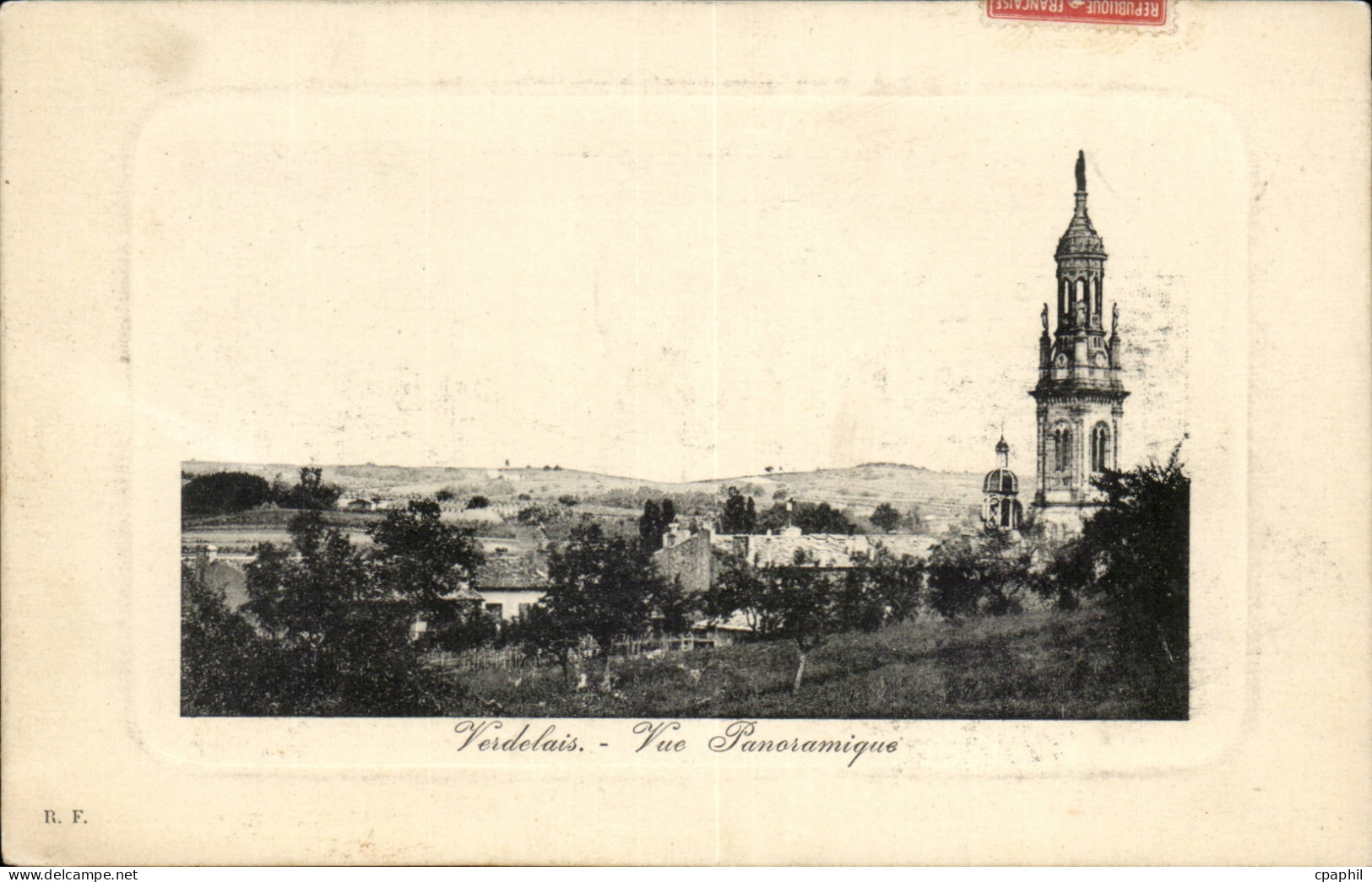 Verdelais CPA Vue panoramique