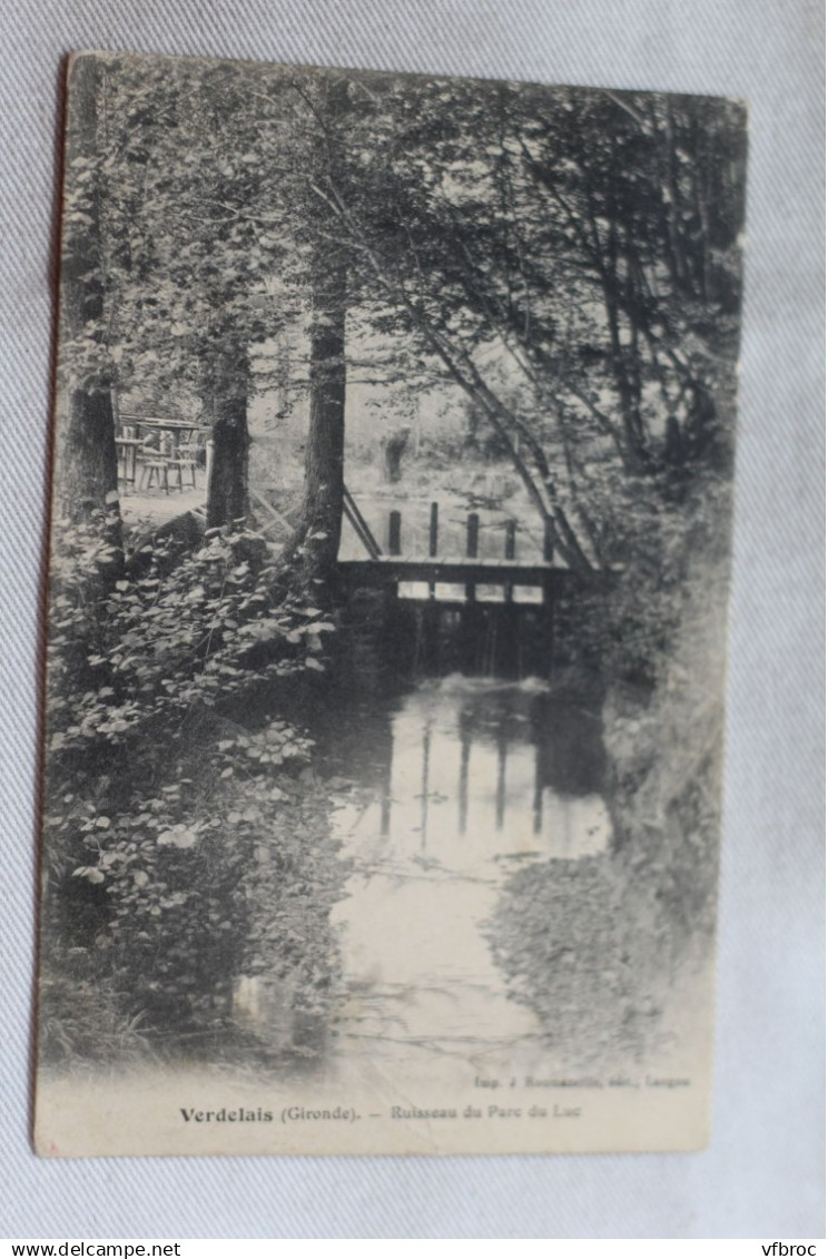 Verdelais, ruisseau du parc du Luc, Gironde 33
