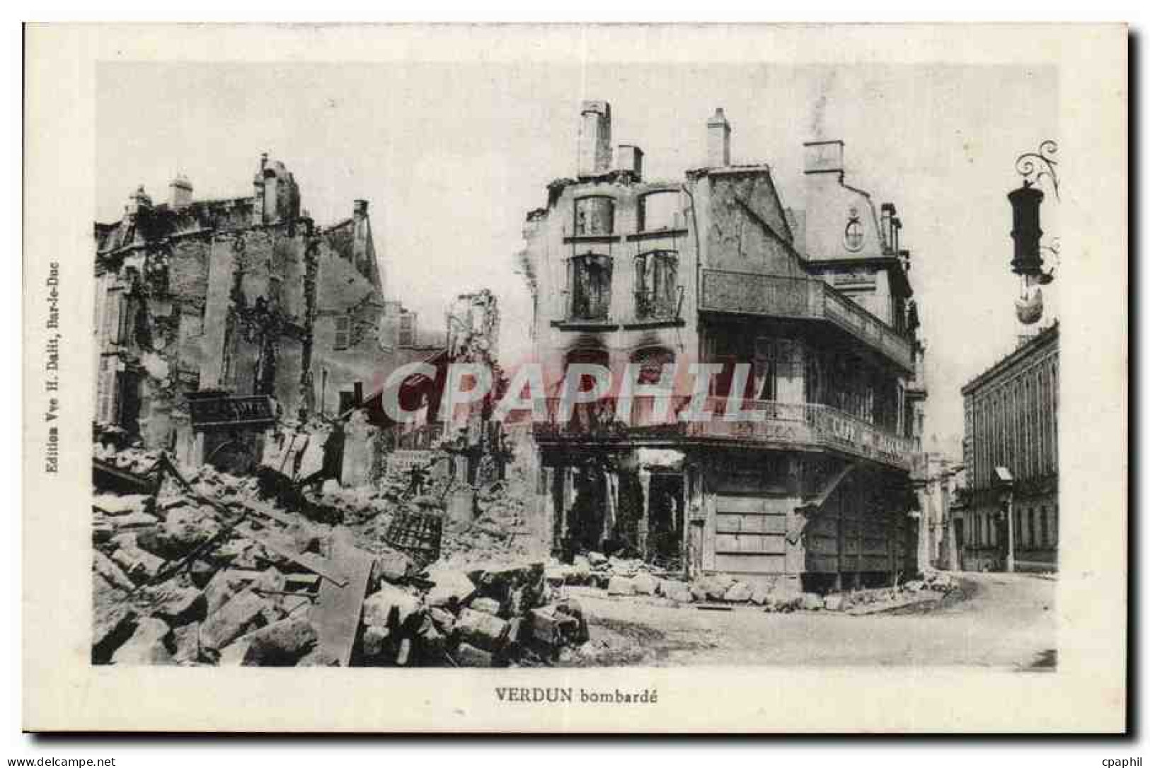 Verdun CPA Bombarde