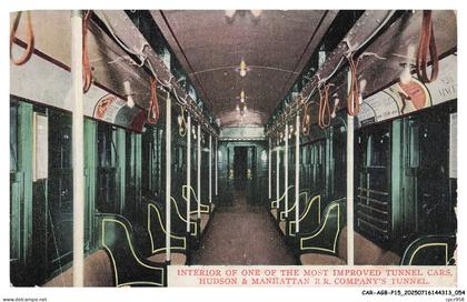 CAR-AGBP15-0666-ETATS-UNIS - Interior of one of the most improved Tunnel cars Hudson-Manhattan - Company's tunnel
