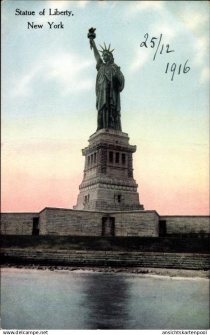 CPA New York City USA, Freiheitsstatue