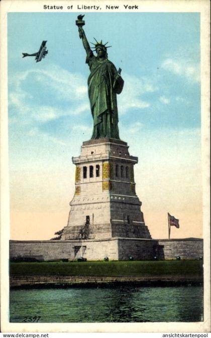 CPA New York City USA, Freiheitsstatue