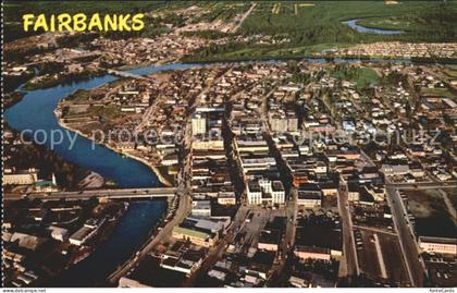 Fairbanks Alaska Fliegeraufnahme mit Chena River