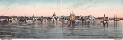Usa - ANNAPOLIS (MD) Panorama of the Naval Academy - DOUBLE POSTCARD