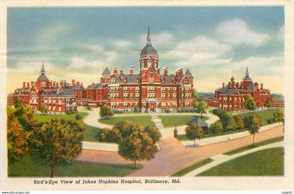 CPM Bird's Eye View of Johns Hopkins Hospital Baltimore Md Pennsylvania Station Baltimore Md