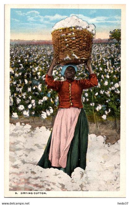 Etats Unis - Drying Cotton