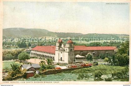 Santa Barbara California General view Santa Barbara Mission