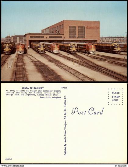 Santa Fe Springs California SANTA FE RAILWAY Eisenbahn Railroad 1977
