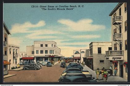 AK Carolina Beach, NC, Street Scene, Post Office