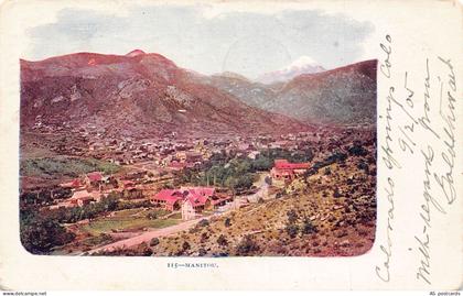 US Colorado Springs Manitou 1905 embossed vintage postcard B956