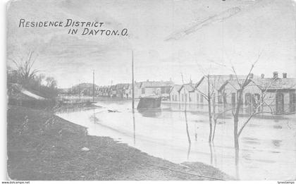A862 US Residence District in Dayton Ohio vintage postcard