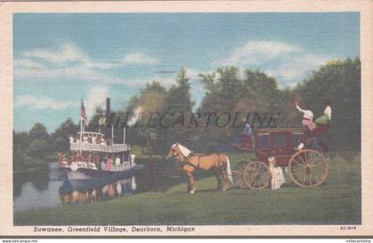 MICHIGAN - Dearborn, Suwanee Steamboat, Greenfield Village, Postcard 1959