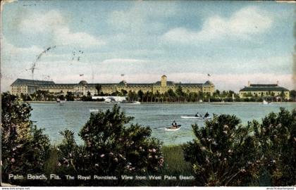 CPA Palm Beach Florida USA, Royal Poinciana, View from West Palm Beach