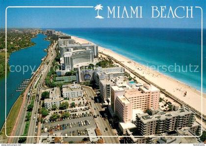 Miami Beach Fliegeraufnahme Shawnee Resort and Fontainebleau Hilton with Boardwa