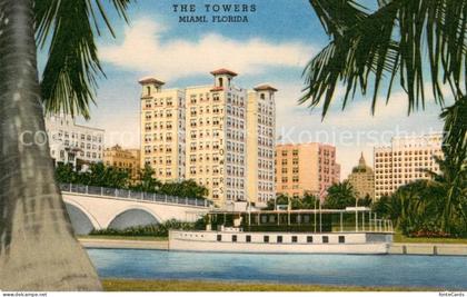 Miami Florida The Towers Hotel and Miami River