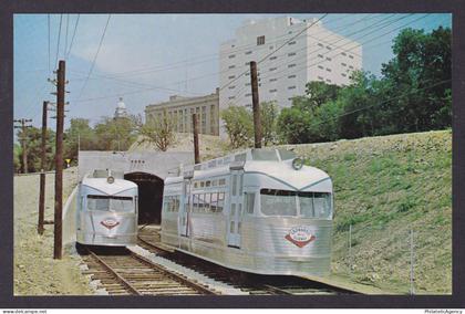 Postcard, United States, Fort Worth TX, World's First Private Subway