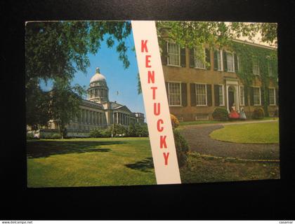 KENTUCKY Greetings from FRANKFORT and BARDSTOWN postcard USA