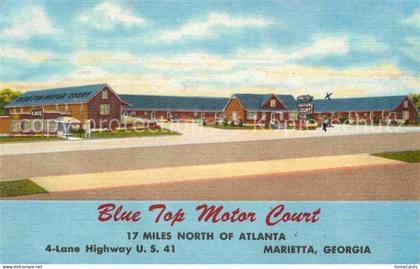 Marietta Georgia Blue Top Motor Court