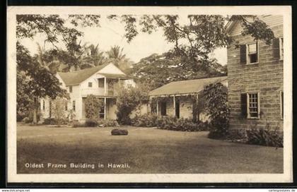 AK Hawaii, HI, Oldest Frame Building in Hawaii