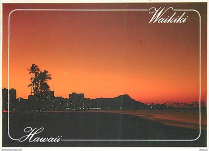 Carte Postale - Etats Unis - Hawaï - Honolulu - Waikiki Beach - sunrise - Coucher de Soleil - Etat de Hawaï - Hawaï Stat