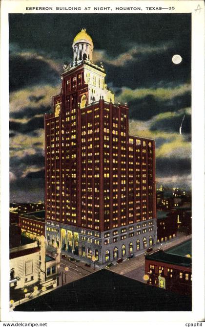CPA Esperson Building At Night Houston Texas