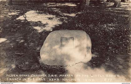 Usa - NASHUA (IA) Alden Sears Chapter D.A.R. Marker at the Little Brown Church in the Vale - REAL PHOTO
