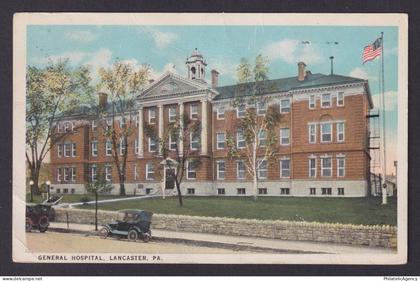Postcard, United States, Lancaster PA, General Hospital