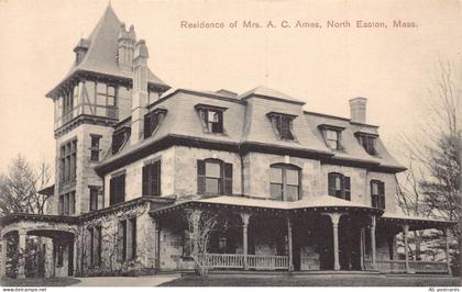 B512 US Residence of Mrs AC Ames North Easton Massachusetts vintage postcard
