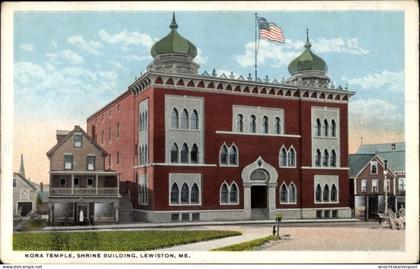 CPA Lewiston Maine USA, Kora-Tempel, Schreingebäude