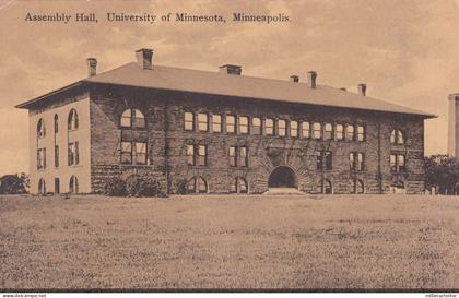 MINNESOTA - Minneapolis, Assembly Hall, University, Postcard